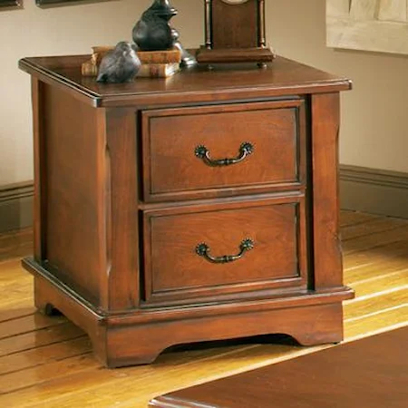 Traditional 2-Drawer End Table